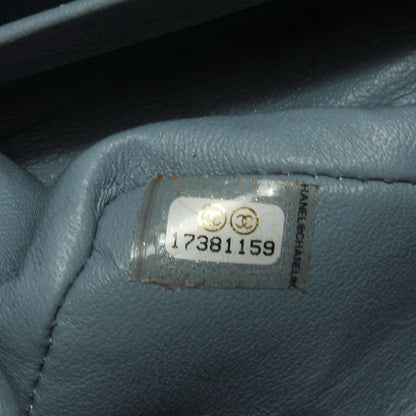 Chanel Iridescent Caviar Medium Double Flap Light Grey 9 of 9