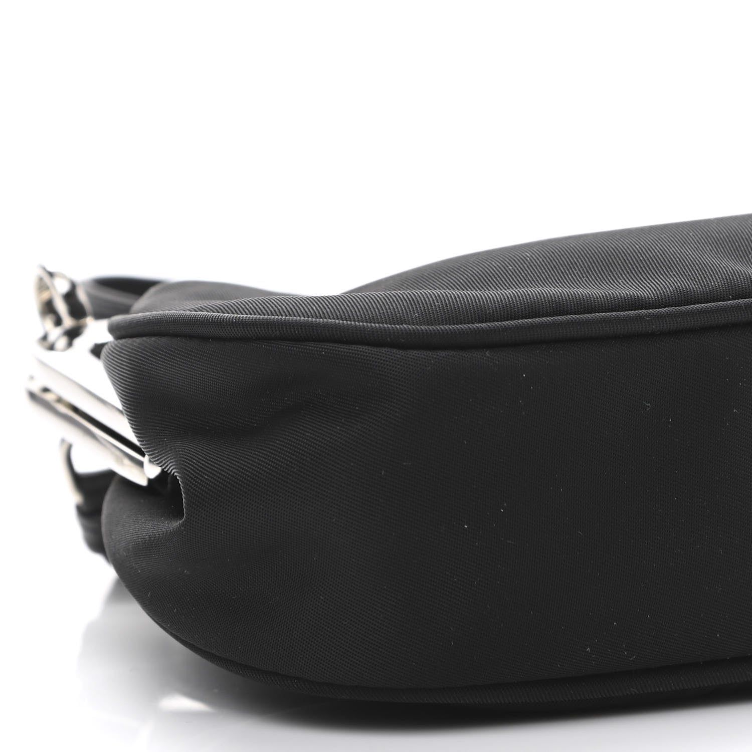 Prada Nylon Kisslock Crossbody Bag Black 10 of 11