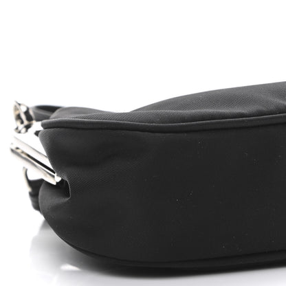 Prada Nylon Kisslock Crossbody Bag Black 10 of 11