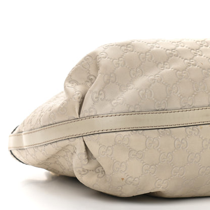 Gucci Guccissima Medium Scarlett Stud Tote Off White 8 of 11