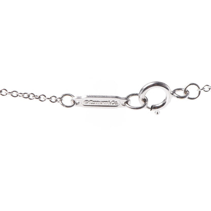 Tiffany 18K White Gold Diamond Mini Heart Lock Pendant Necklace 6 of 7