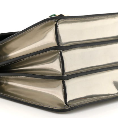 Bulgari Metallic Calfskin Serpenti Forever Top Handle Silver 9 of 12