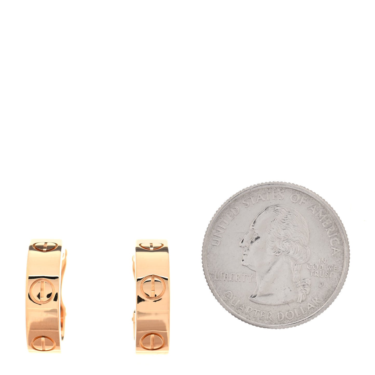 18K Yellow Gold 5.5mm LOVE French Clip Hoop Earrings