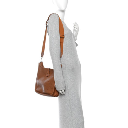 Hermes Taurillon Clemence EVELYNE III PM Gold 2 of 12