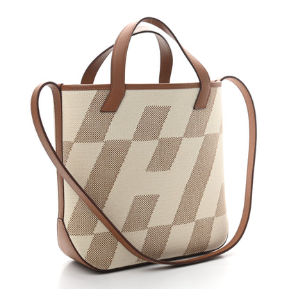 Hermes Swift Toile H Cabas H En Biais 27 Ecru Naturel Gold 2 of 9