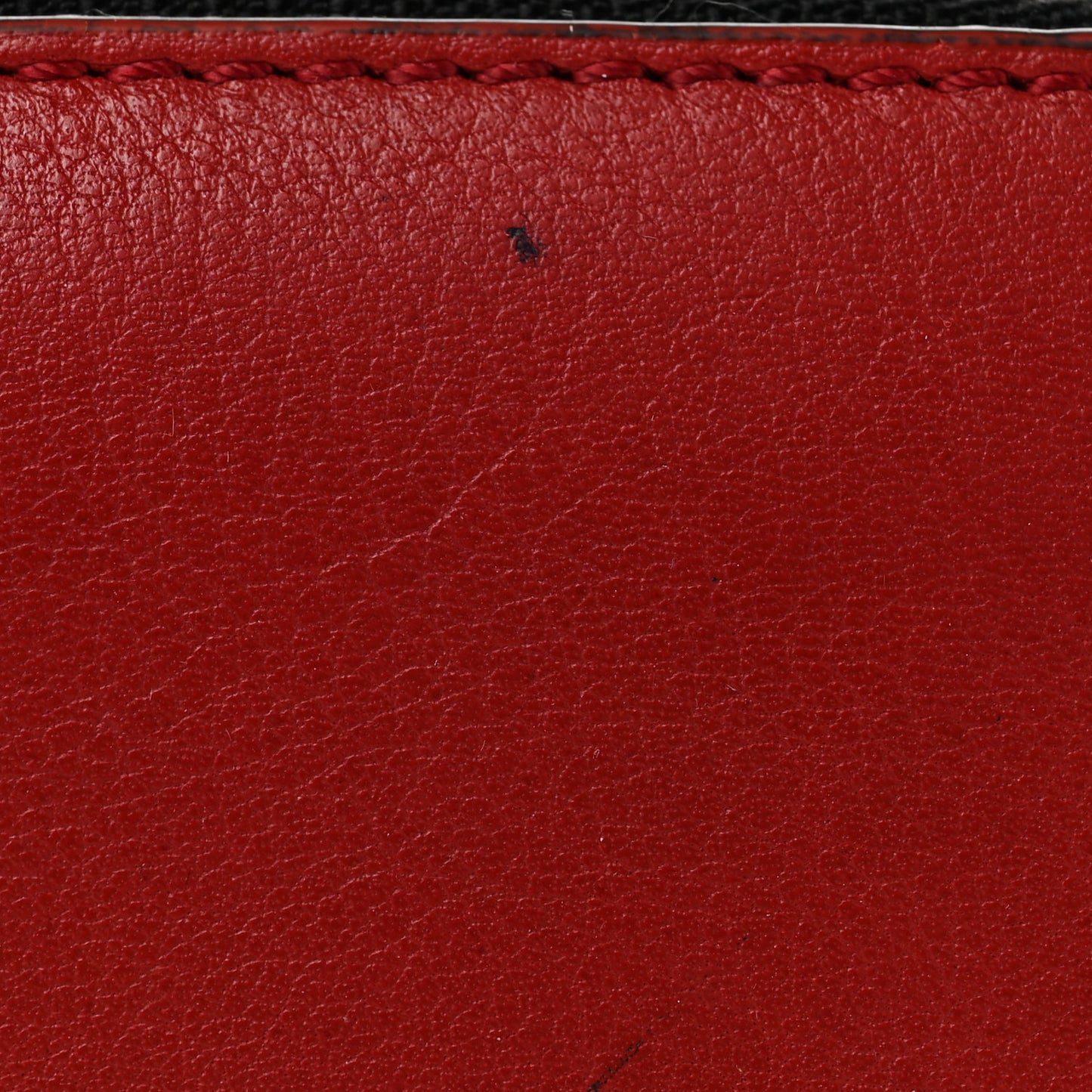 Haymarket Check Leather Zip Around Wallet Red