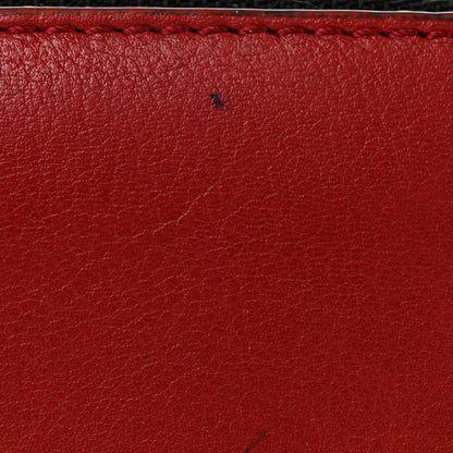 Burberry Haymarket Check Leather Zip Around Wallet Red 8 of 11