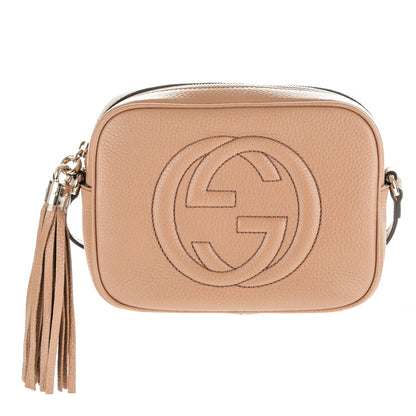 Gucci Pebbled Calfskin Small Soho Disco Bag Camelia 1 of 7