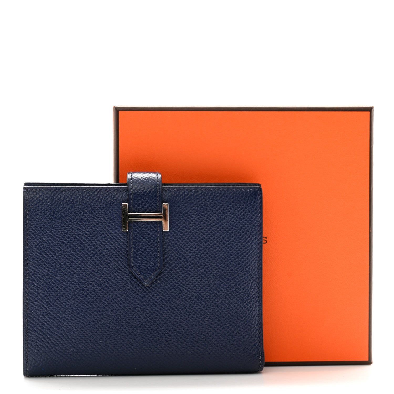 Hermes Epsom Bearn Compact Wallet Bleu Saphir 10 of 10