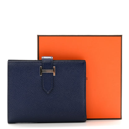 Hermes Epsom Bearn Compact Wallet Bleu Saphir 10 of 10