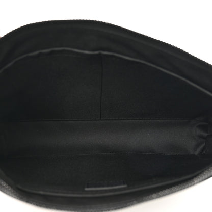 Louis Vuitton Shadow Calfskin Monogram Pochette Voyage Souple Black 5 of 6