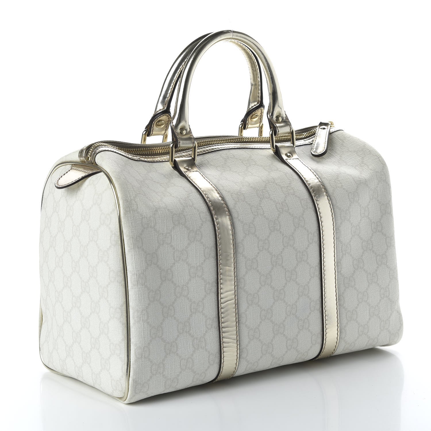 Gucci GG Plus Monogram Medium Joy Boston Metallic 3 of 11