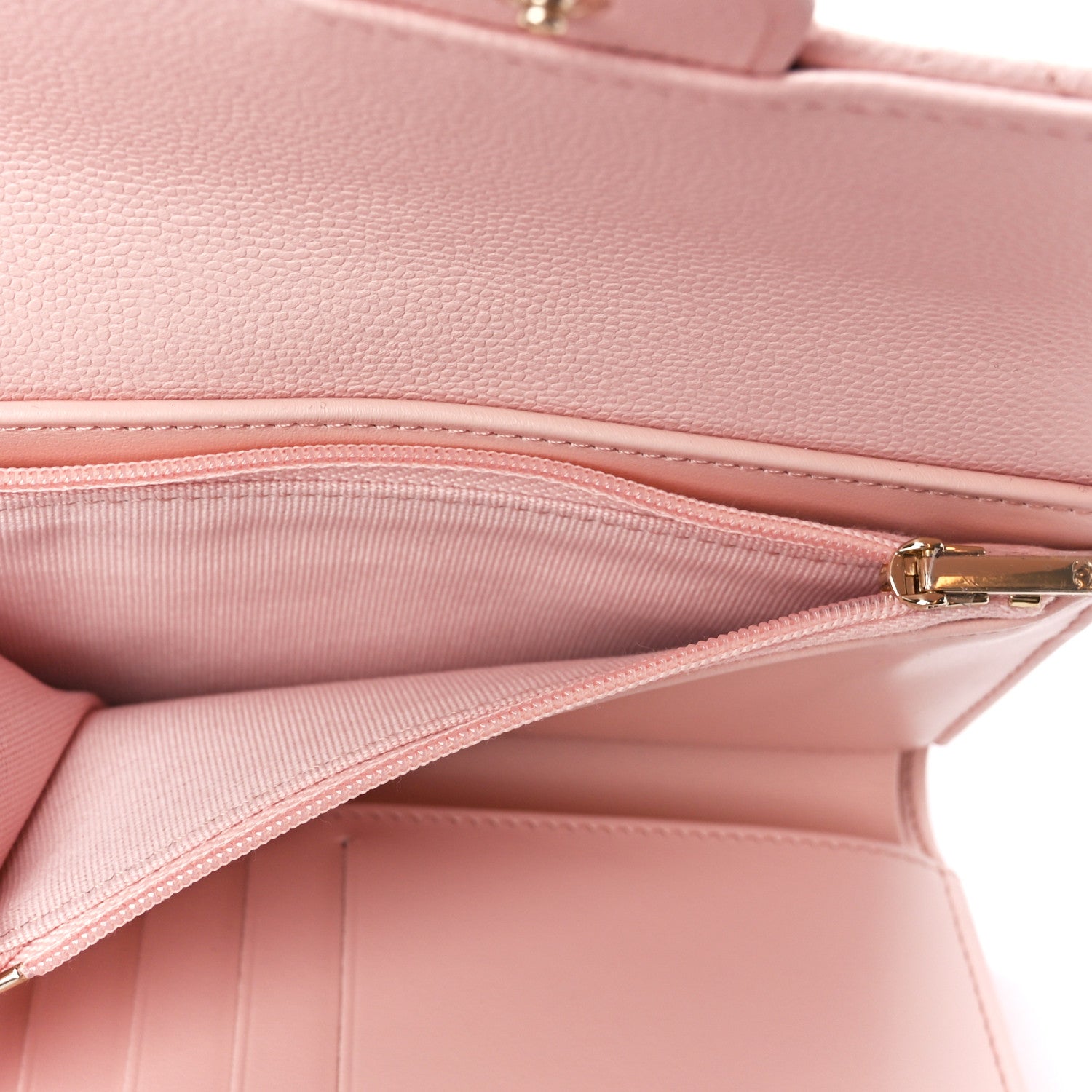 Chanel Caviar Quilted Medium Flap Wallet Light Pink 6 of 14