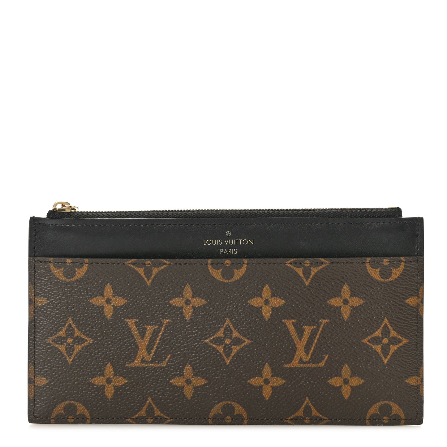 Monogram Slim Purse Black
