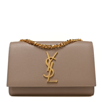Saint Laurent Grain De Poudre Small Monogram Kate Satchel Nude Powder 1 of 7