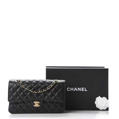 Chanel Caviar Quilted Medium Double Flap Black 11 of 11