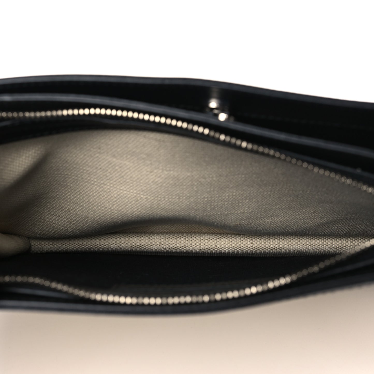 Cotton Canvas Pochette Crossbody Bag Black