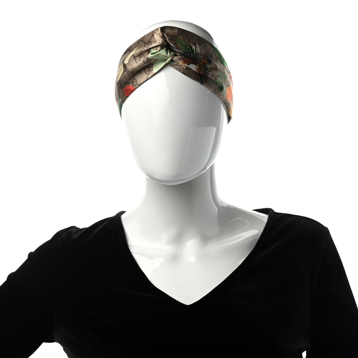 Silk Monogram Tian Print Tiana Duchesse Headband