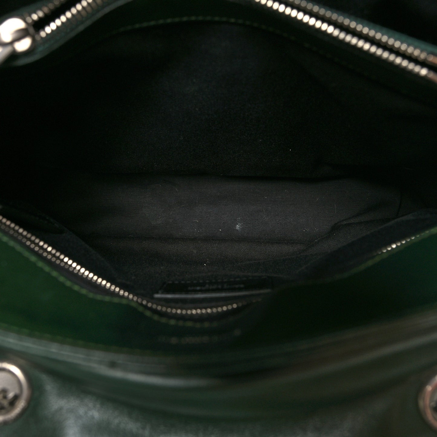 Calfskin Y Quilted Monogram Medium Loulou Chain Satchel Olive