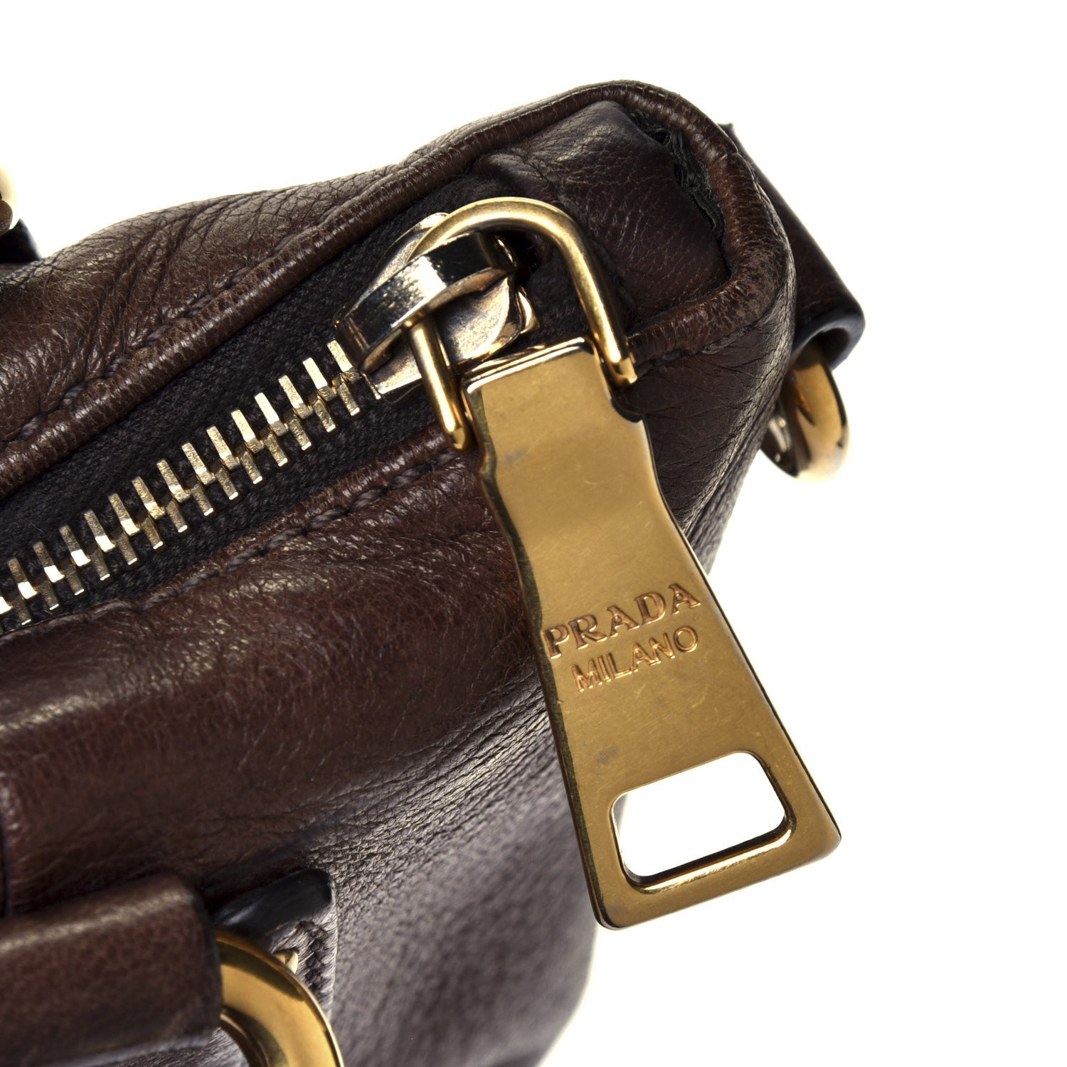 Prada Cervo Shine Tote Pietra 10 of 10