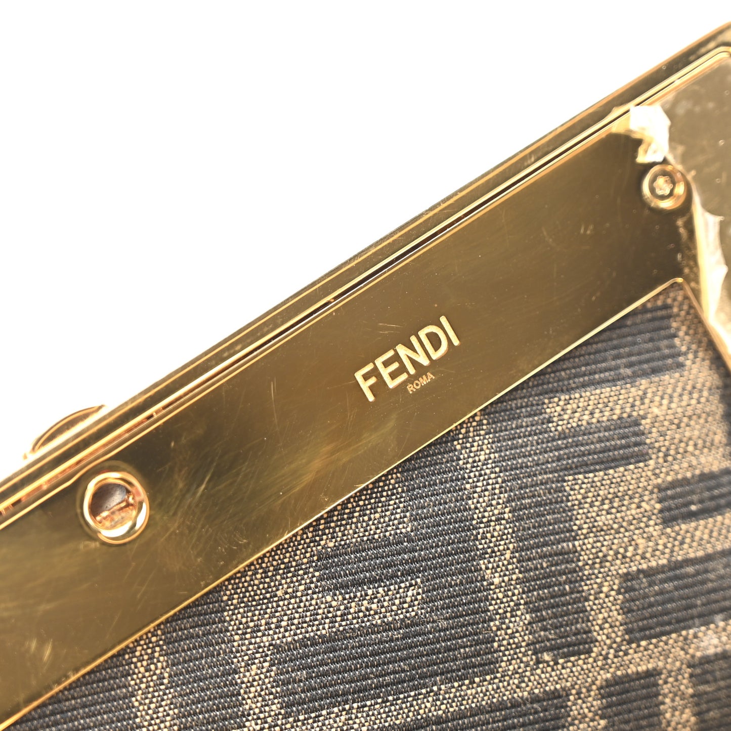 Shiny Nappa Midi Fendi First Ghiaia