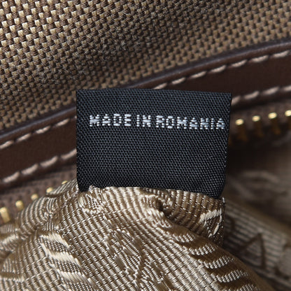 Prada Jacquard Logo Tote Corda Bruciato 7 of 9