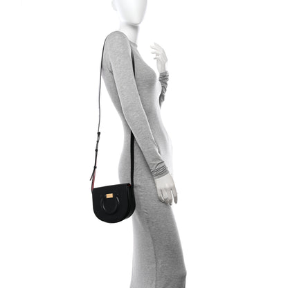 Salvatore Ferragamo Calfskin Gancini City Crossbody Black 2 of 10