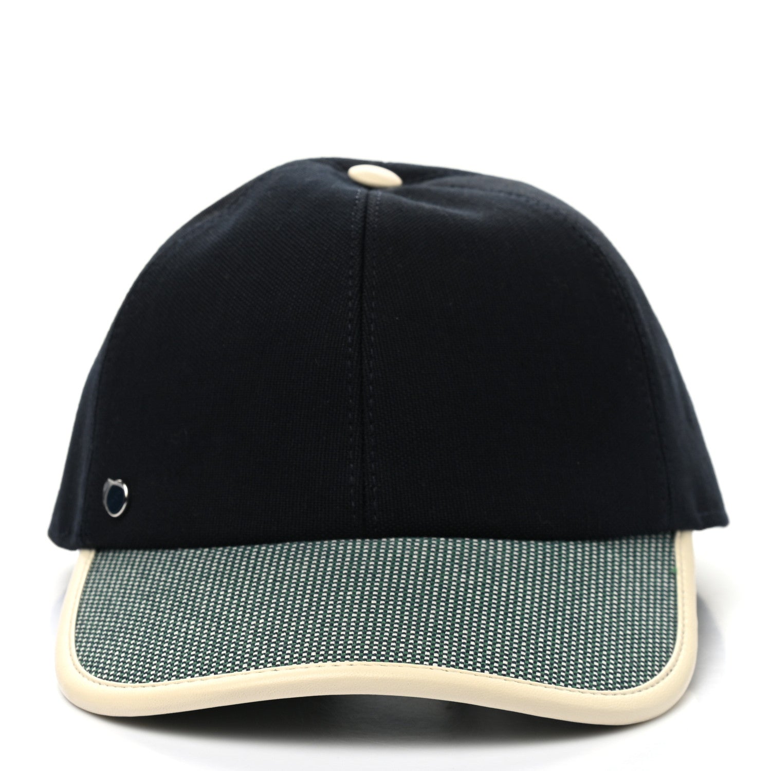 Hermes Cotton Tess Pop Cap 58 Bleu Minuit Marine 3 of 9