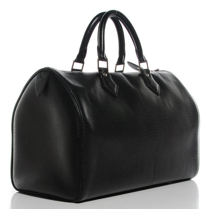 Louis Vuitton Epi Speedy 30 Black 3 of 7