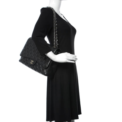 Chanel Caviar Quilted Maxi Single Flap Black 2 of 9