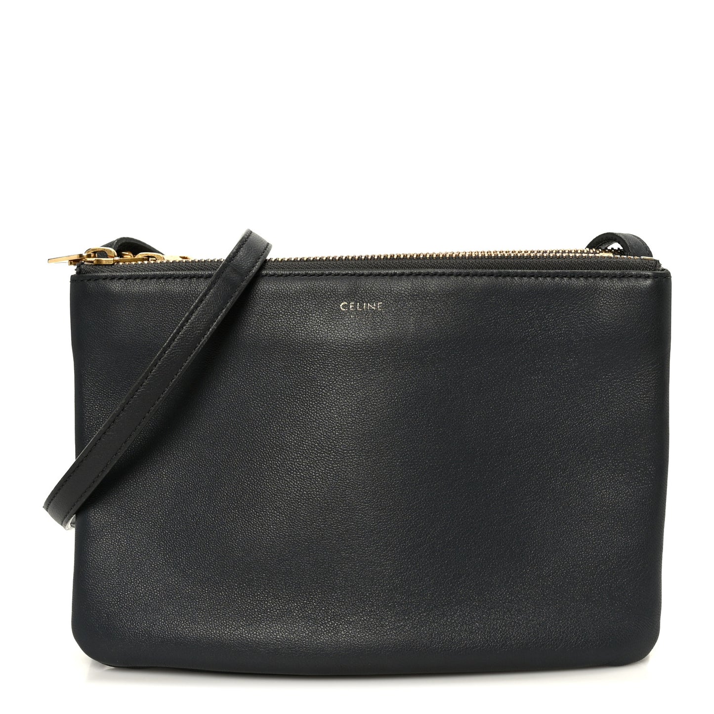 Lambskin Small Trio Crossbody Bag Medium Grey