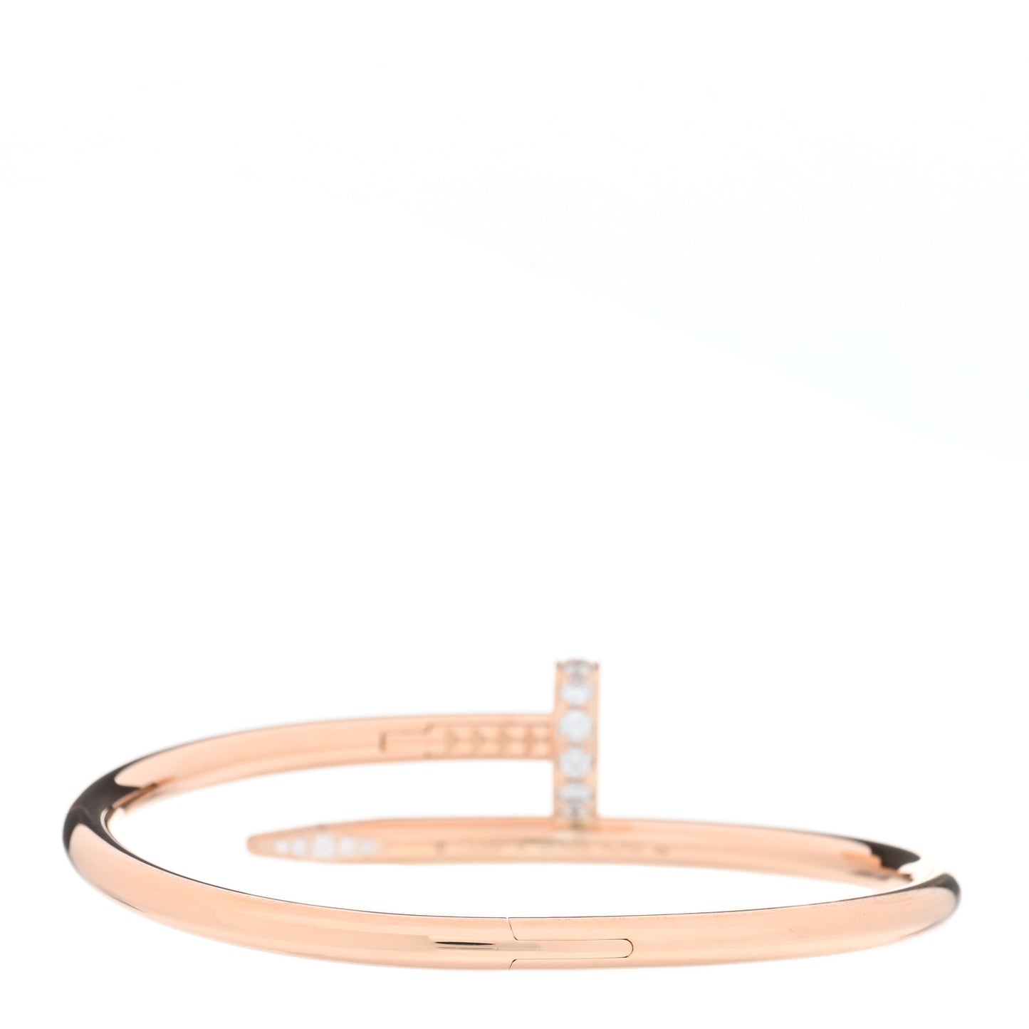 18K Pink Gold Diamond Juste Un Clou Bracelet 15