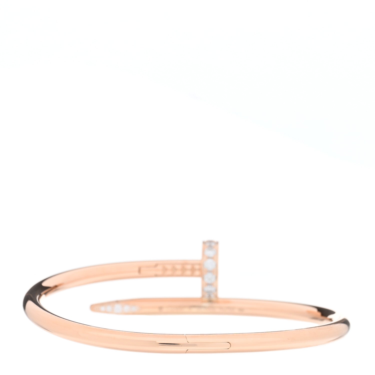 Cartier 18K Pink Gold Diamond Juste Un Clou Bracelet 15 2 of 3