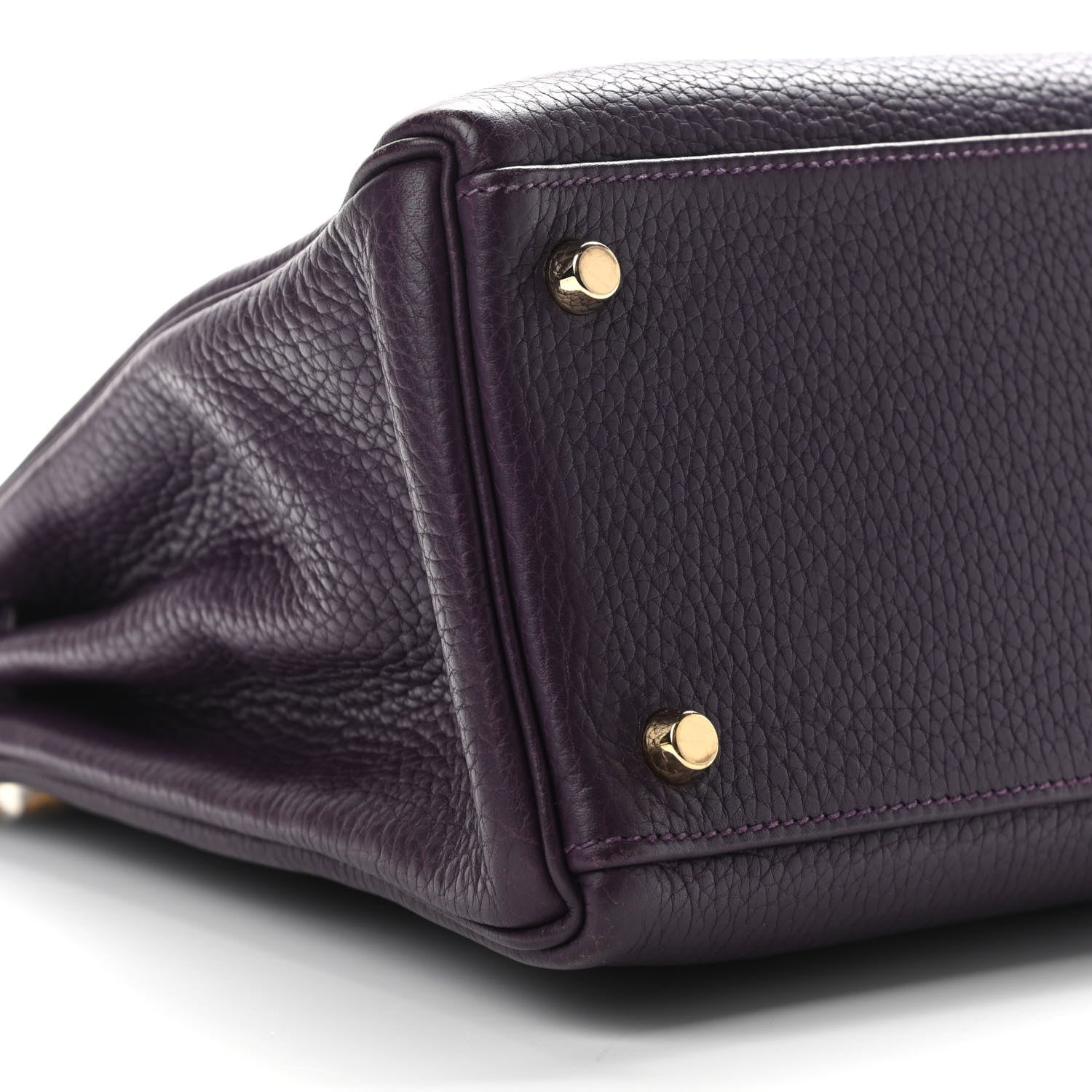 Hermes Taurillon Clemence Kelly Retourne 32 Raisin 8 of 10