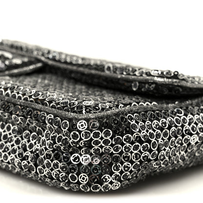 Chanel Sequin East West Flap Dark Silver 11 of 11