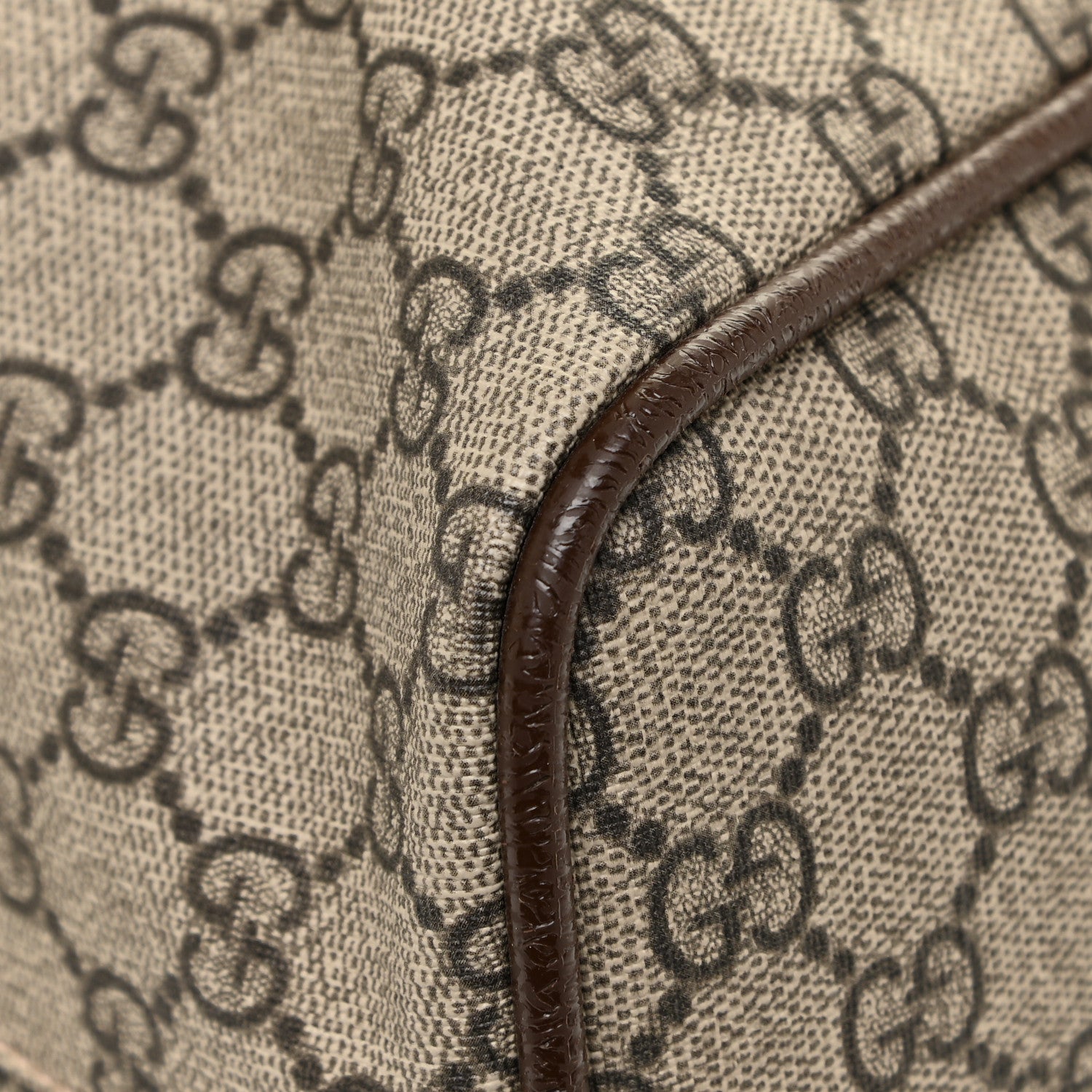 Gucci GG Supreme Monogram Web Neo Vintage Tote Beige New Acero Crop 12 of 15