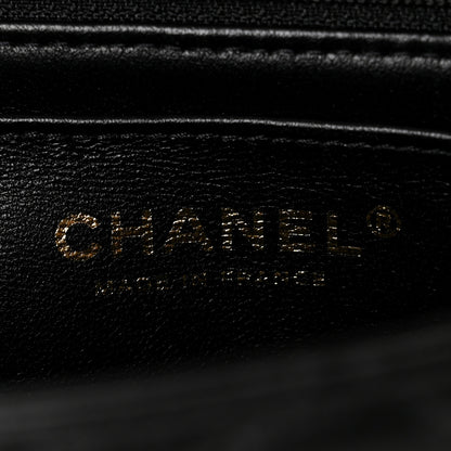 Chanel Lambskin Quilted Mini Top Handle Rectangular Flap Black 5 of 10