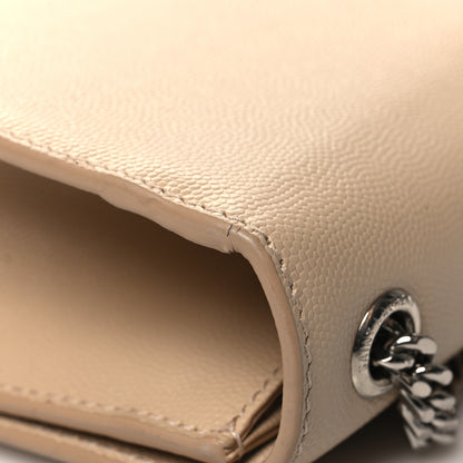 Saint Laurent Grain De Poudre Medium Monogram Kate Satchel Nude Powder 10 of 10