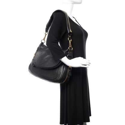 Tom Ford Grained Calfskin Large Jennifer Black 2 of 8