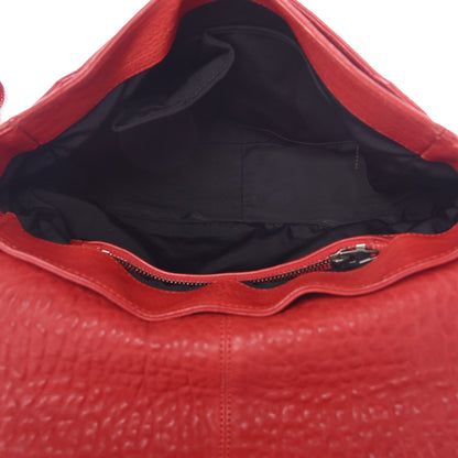 Alexander Wang Pebbled Lambskin Lia Sling Red Nickel Hardware 5 of 15