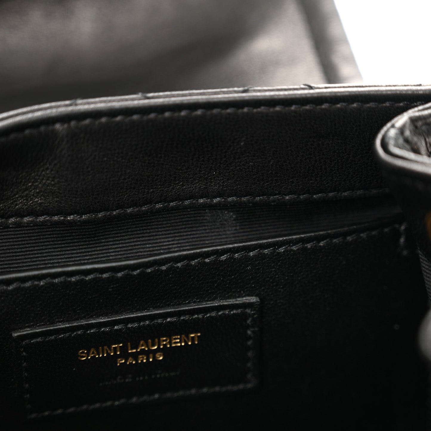 Lambskin Quilted Monogram Mini Nolita Black
