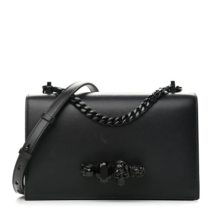 Alexander McQueen Calfskin Knuckle Shoulder Bag Black 1 of 9