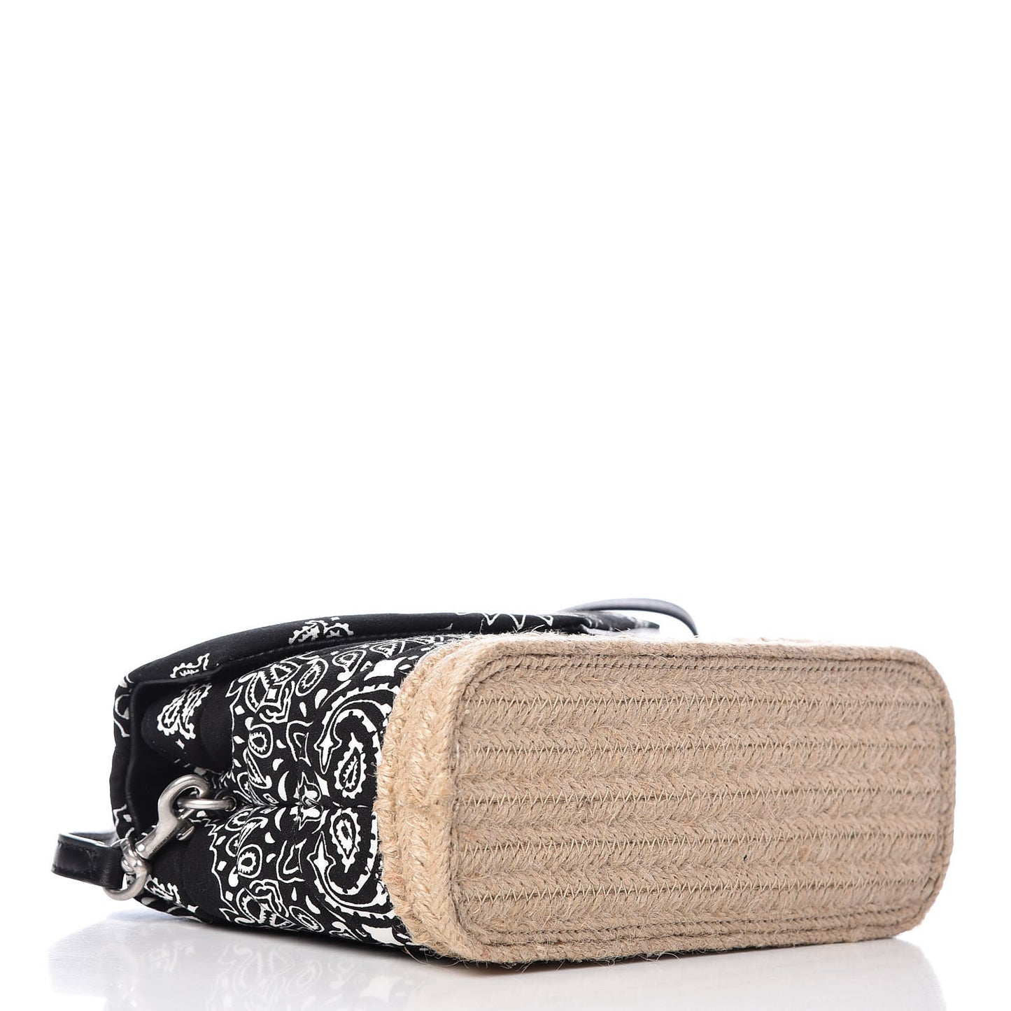 Cotton Bandana Y Quilted Monogram Toy Loulou Crossbody Bag Black White