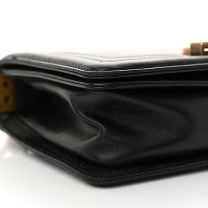 Chanel Glazed Calfskin Small Boy Flap Black 9 of 16