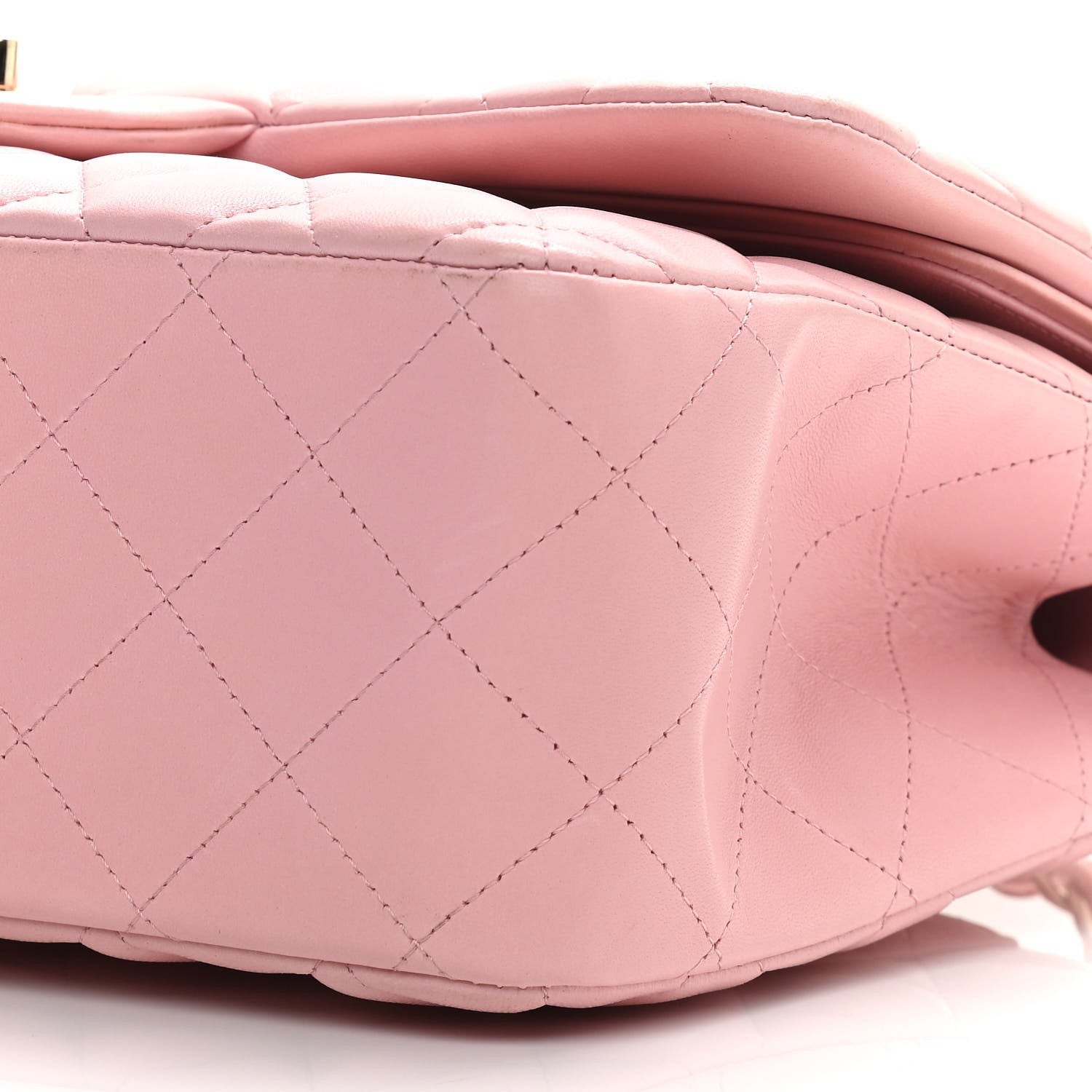 Chanel Lambskin Quilted Jumbo Double Flap Light Pink 10 of 12