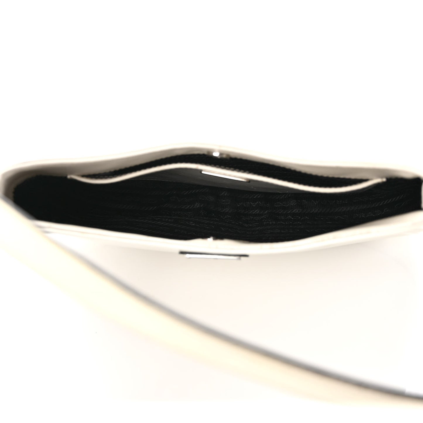 Spazzolato Cleo Shoulder Bag White Black