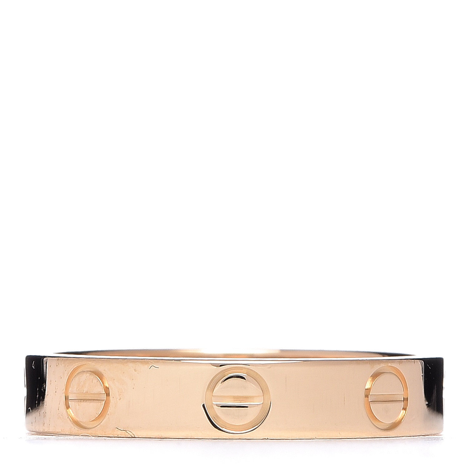 Cartier 18K Yellow Gold 3.5mm LOVE Wedding Band Ring 53 6.25 3 of 4