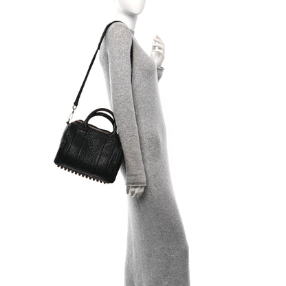 Alexander Wang Pebbled Lambskin Rockie Black Rose Gold Hardware 2 of 9