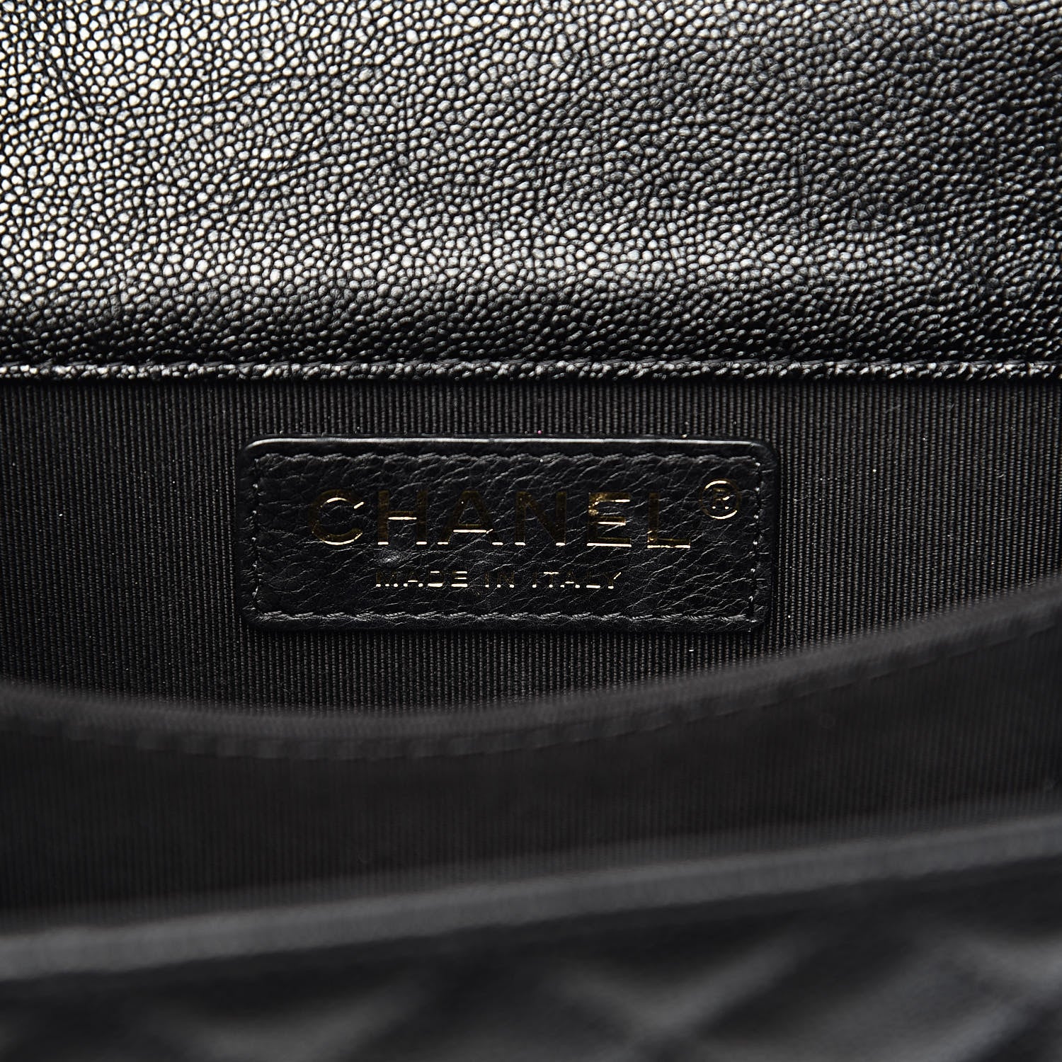 Chanel Caviar Quilted North South Boy Flap Black 6 of 9
