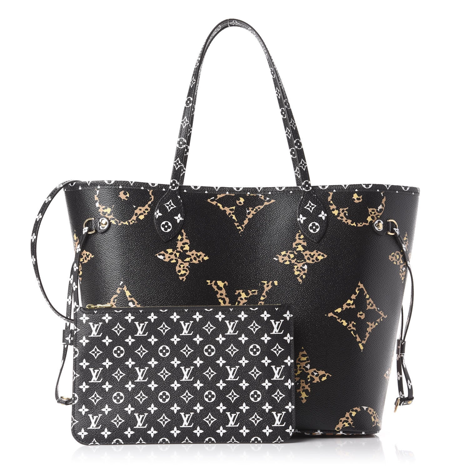 Louis Vuitton Monogram Giant Jungle Neverfull MM Black 1 of 9